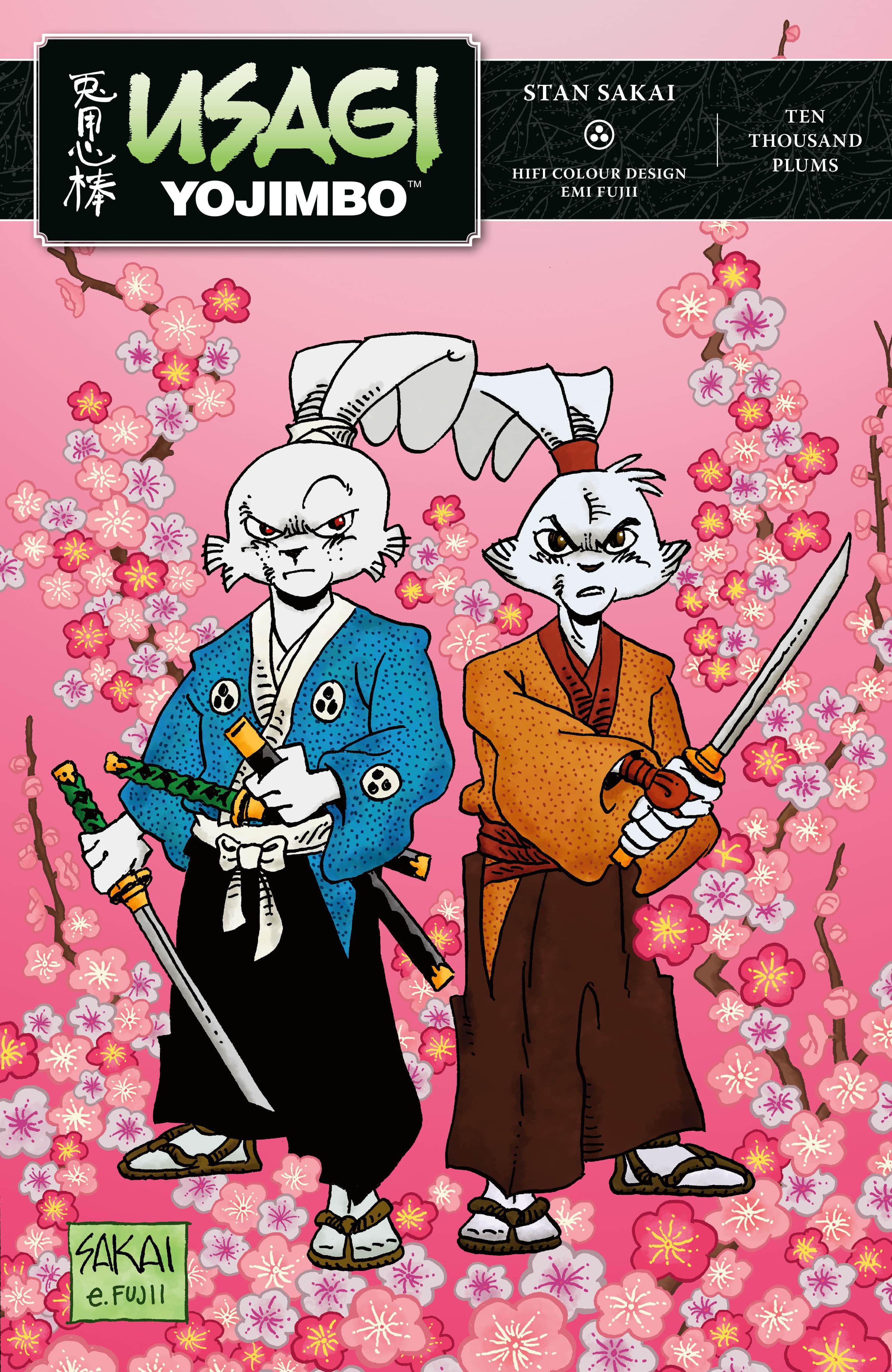 Usagi Yojimbo Volume 41: Ten Thousand Plums Cover