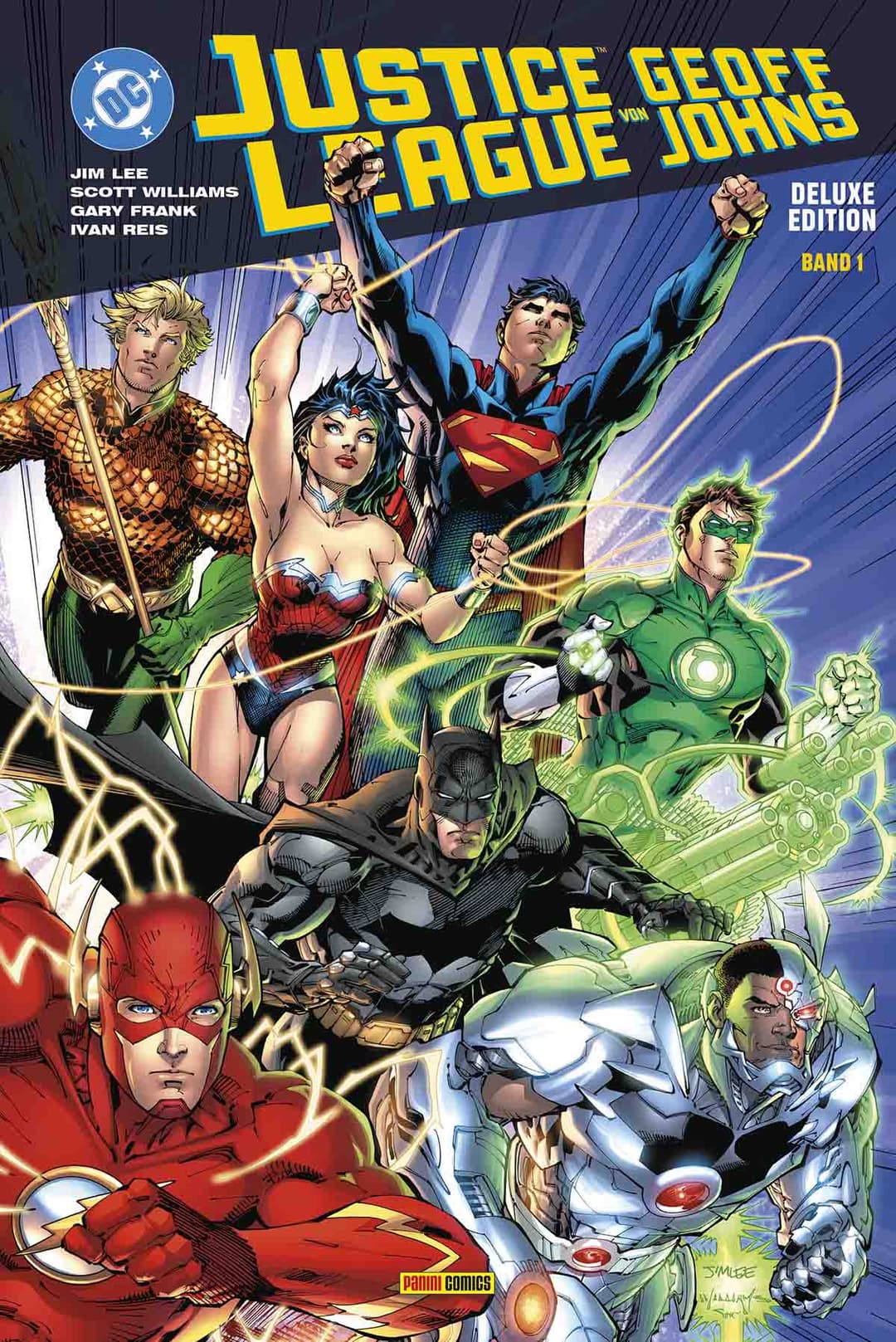 Cover für Justice League von Geoff Johns 1 Deluxe Edition