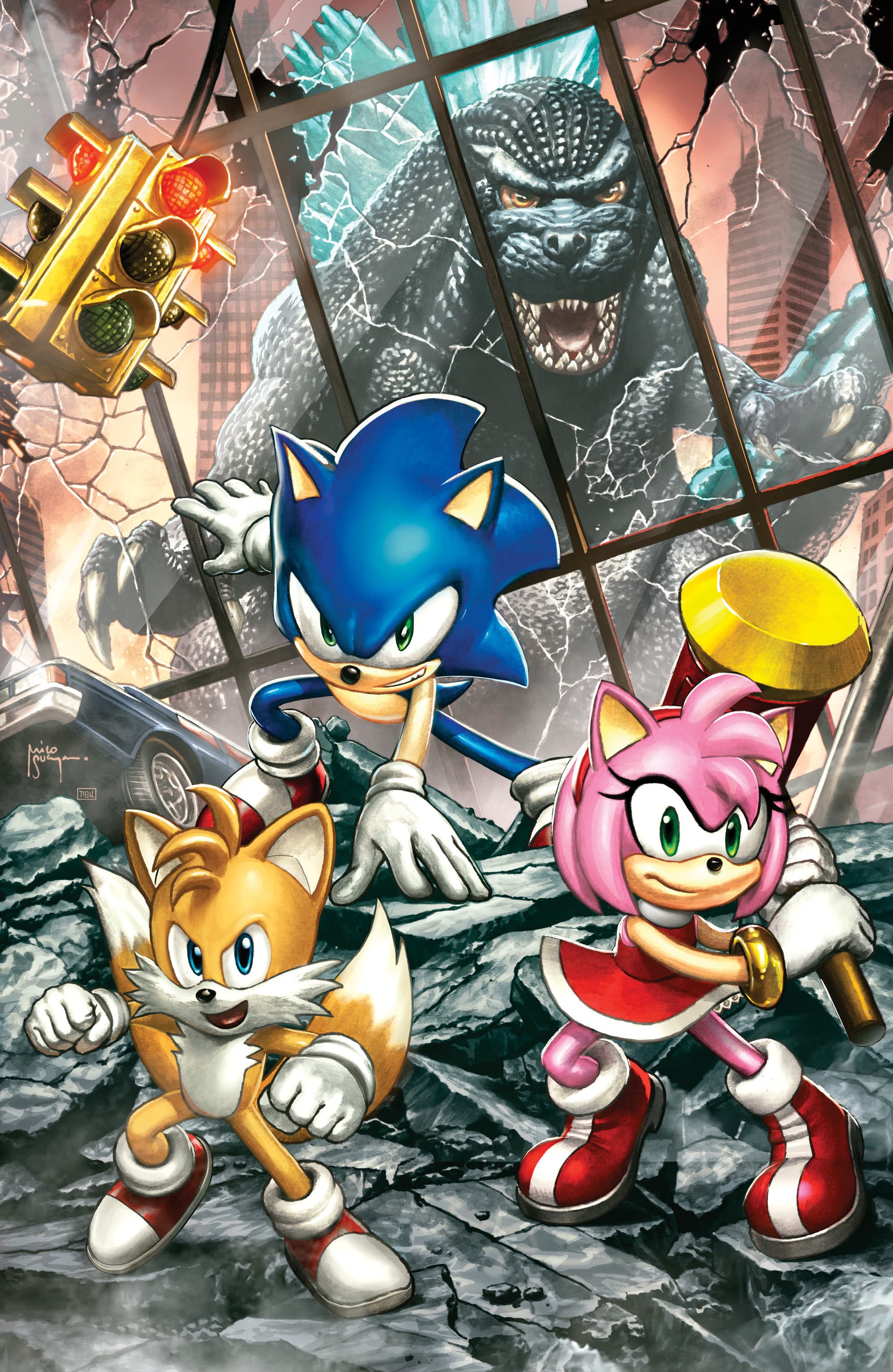 Cover für Sonic the Hedgehog x Godzilla