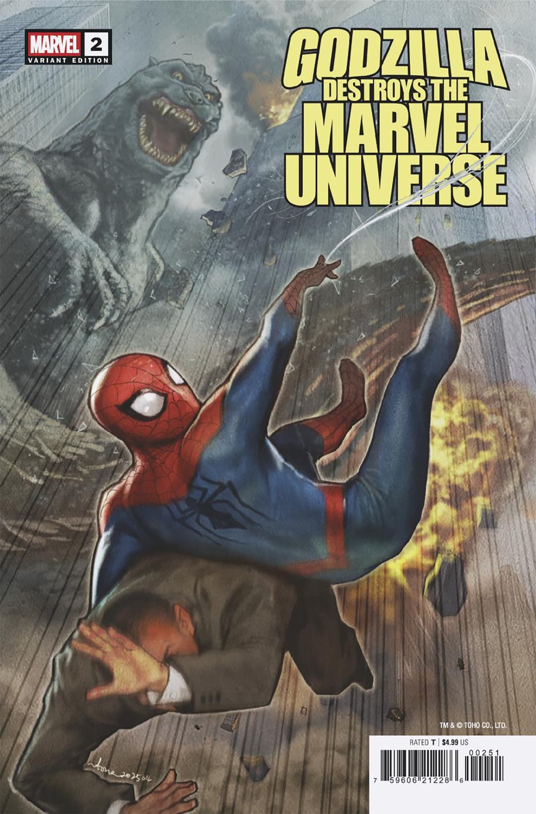 Cover für GODZILLA DESTROYS THE MARVEL UNIVERSE