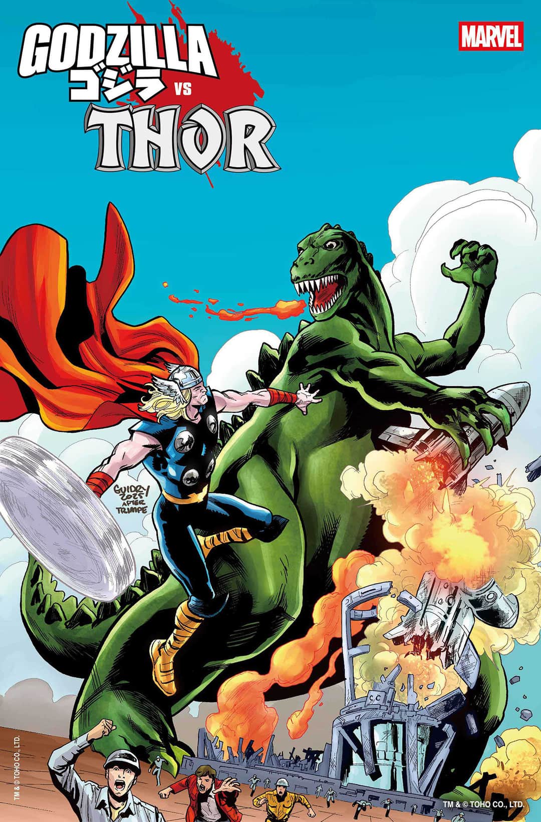 THOR GAVIN GUIDRY GODZILLA KING OF THE MONSTERS HOMAGE VARIANT