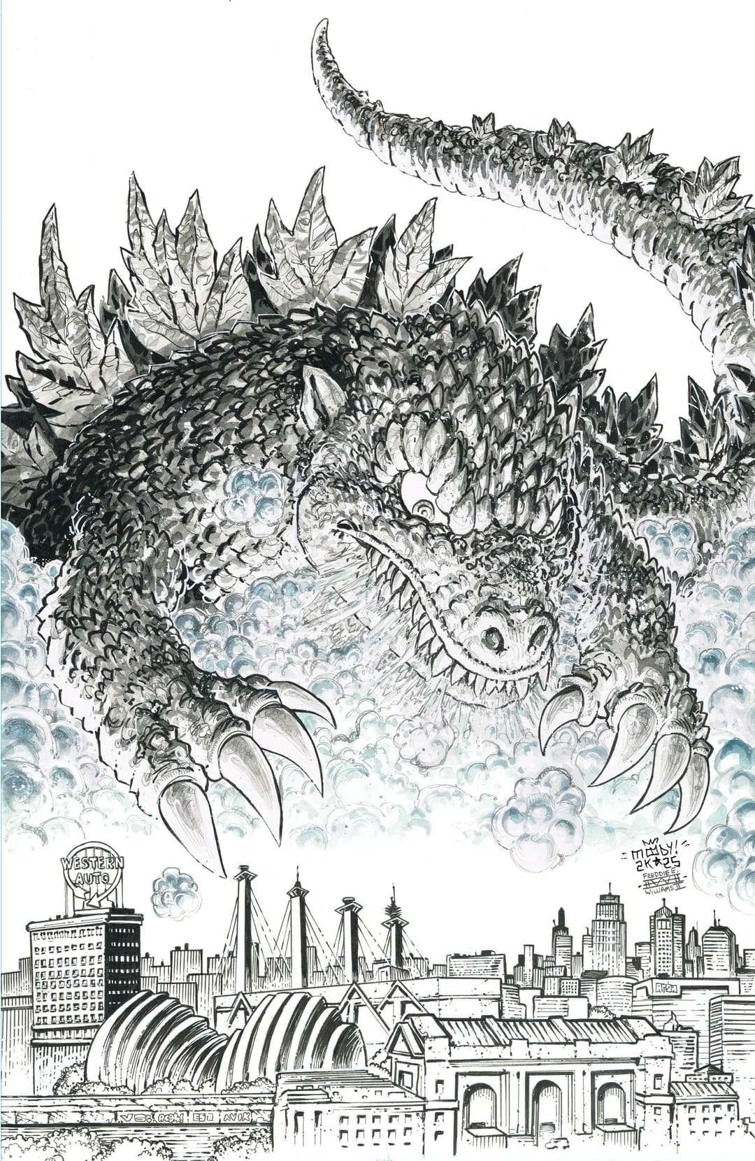 Cover für Godzilla Vs. America: Kansas City Cover A (Williams II & Moody)