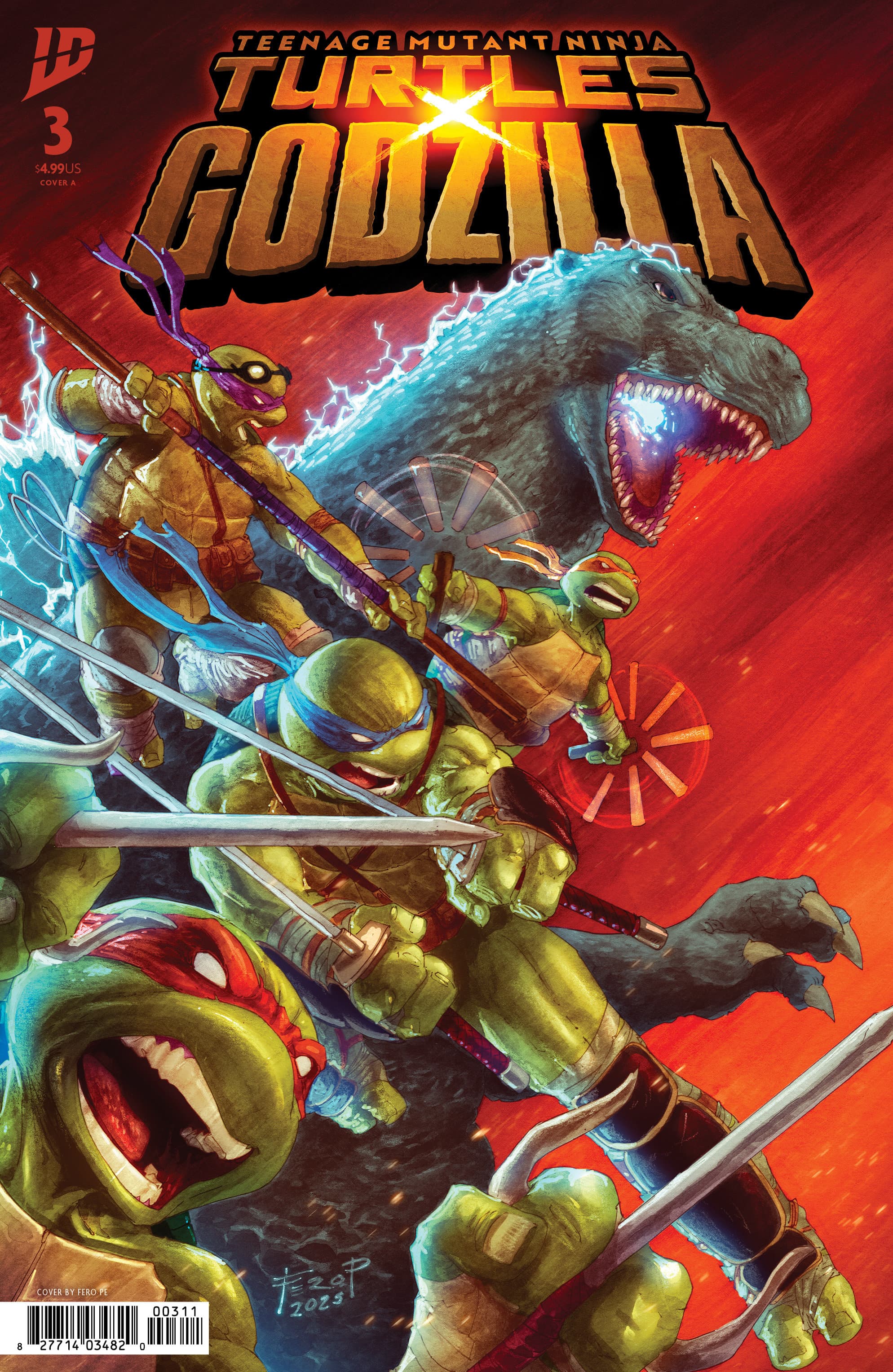 Cover für Teenage Mutant Ninja Turtles x Godzilla