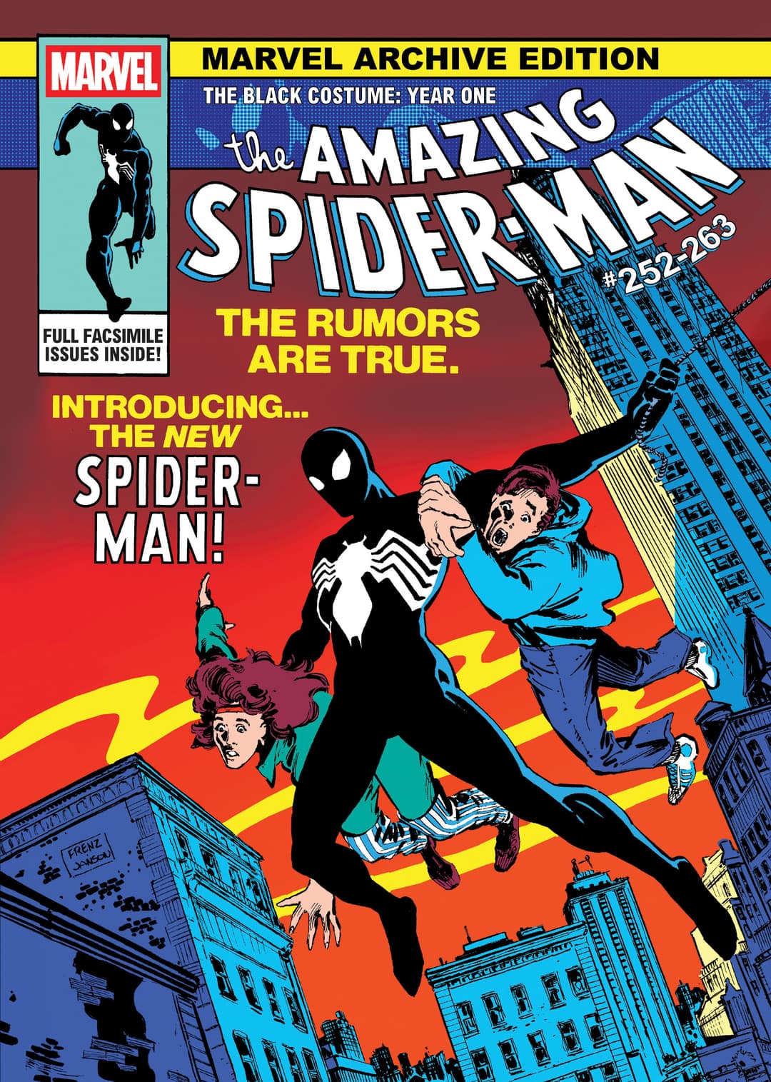 Cover für MARVEL ARCHIVE EDITION: AMAZING SPIDER-MAN - THE BLACK COSTUME: YEAR ONE GALLERY EDITION RON FRENZ ORIGINAL FIRST ISSUE COVER