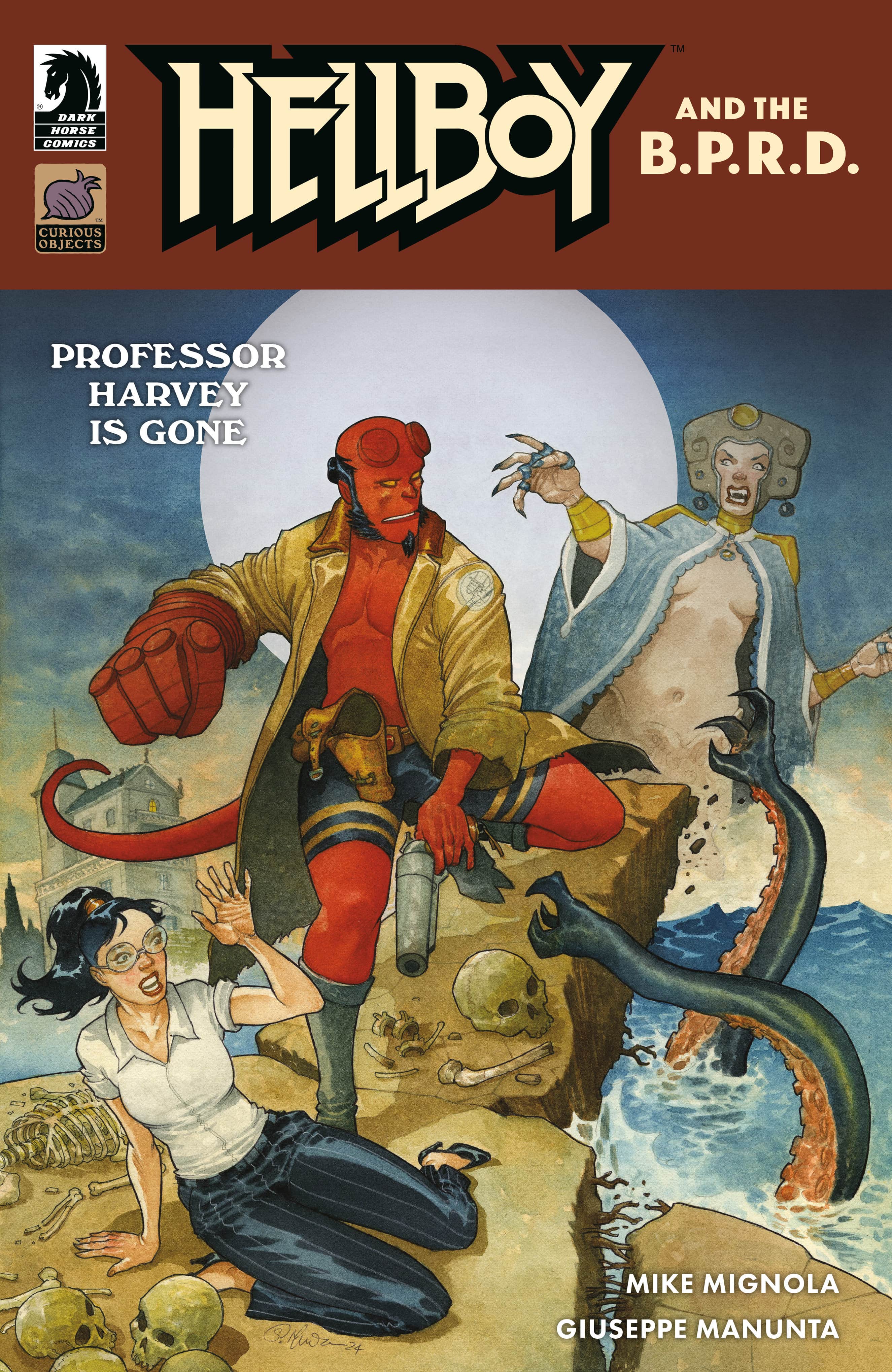 Hellboy and the B.P.R.D.: Professor Harvey is Gone one-shot (CVR A) (Giuseppe Manunta) Cover