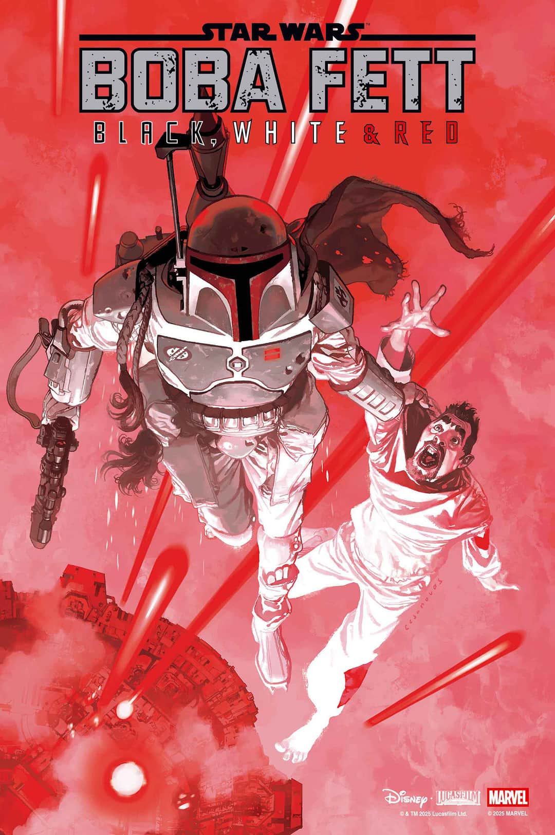 STAR WARS: BOBA FETT - BLACK, WHITE & RED JOSEMARIA CASANOVAS VARIANT
