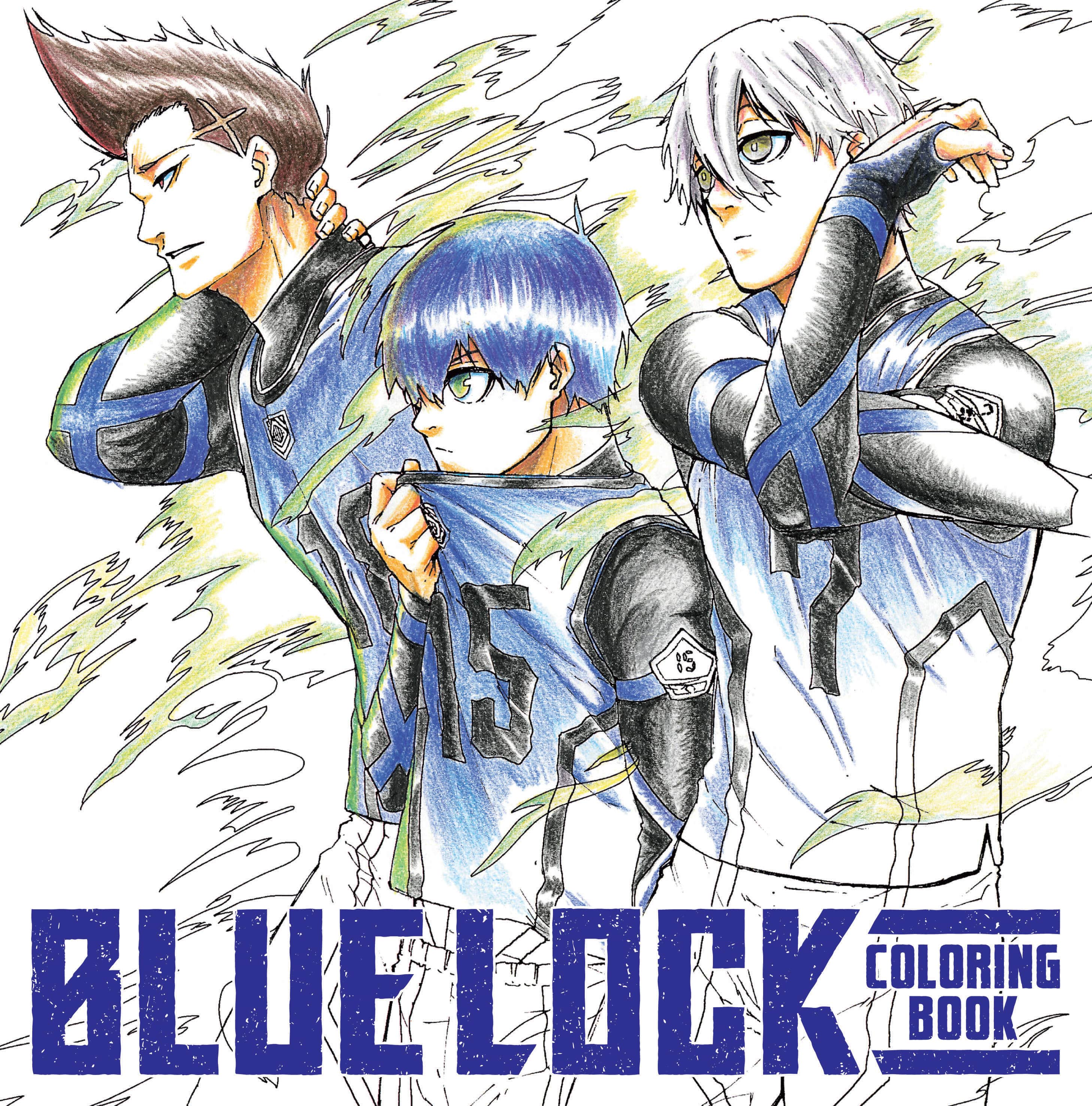 Blue Lock Coloring Book Cover