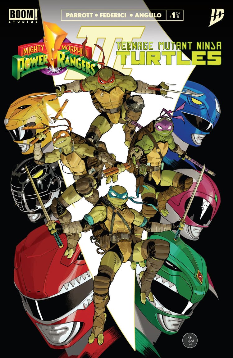 Mighty Morphin Power Rangers/ Teenage Mutant Ninja Turtles III B Variant (Dressed, Mora)