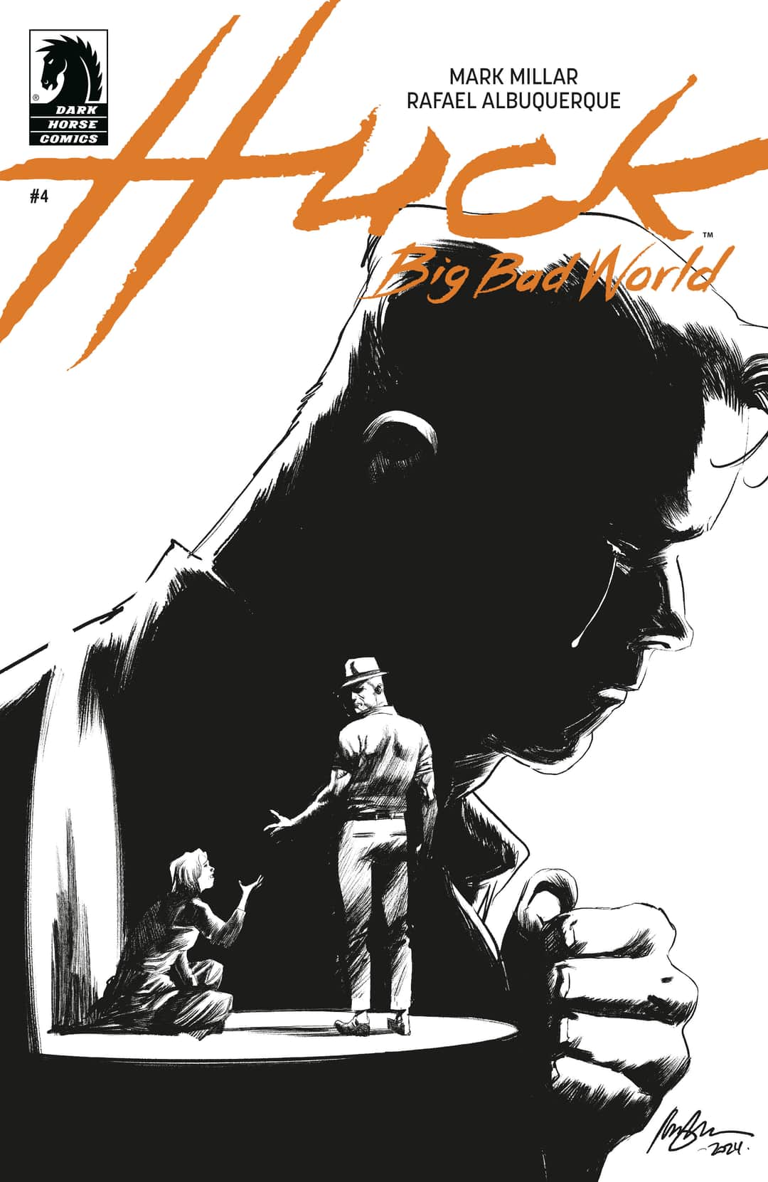 Huck: Big Bad World (CVR B) (B&W) (Rafael Albuquerque)