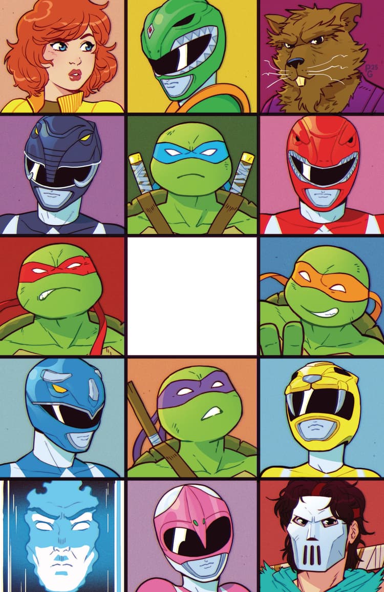 Mighty Morphin Power Rangers/ Teenage Mutant Ninja Turtles III L 1:200 INCV (Full Art, Ganucheau)