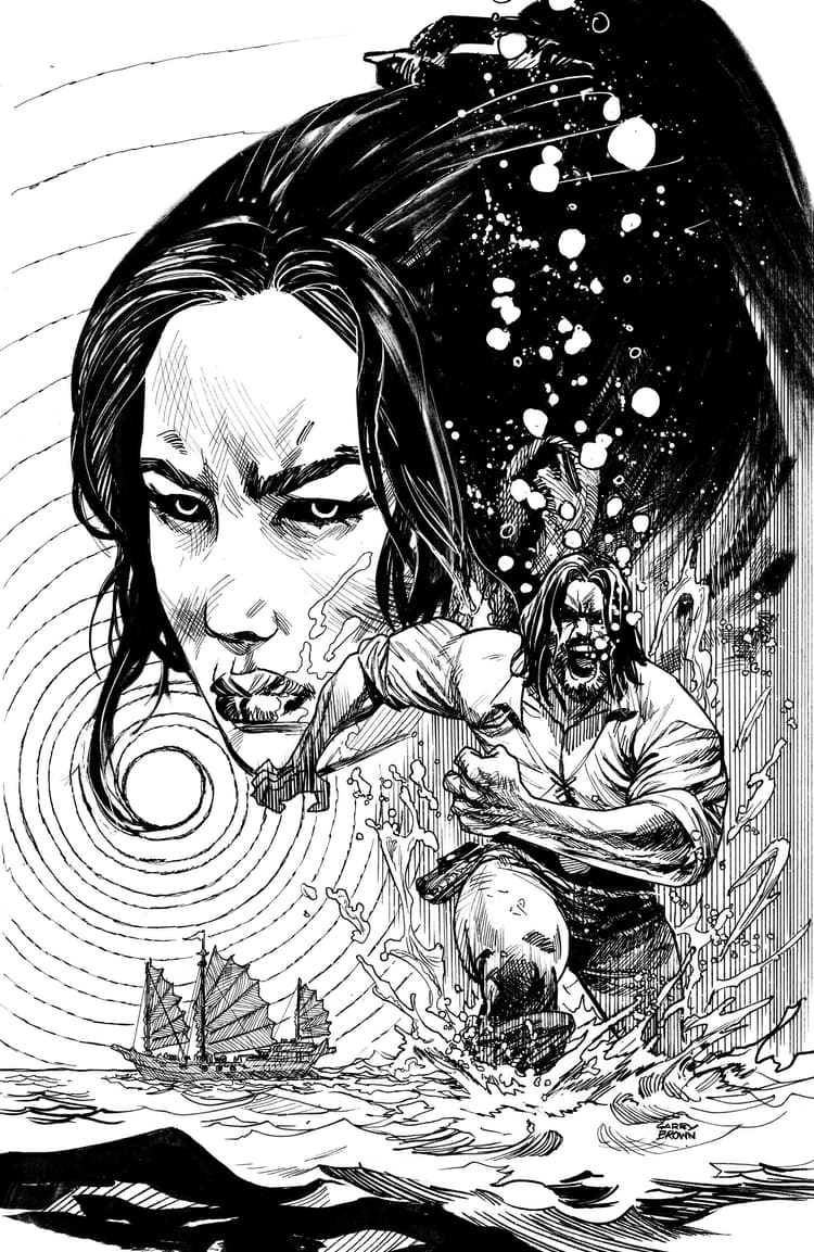 The Bleeding Tide L Unlimited Var (Full Art, Brown)