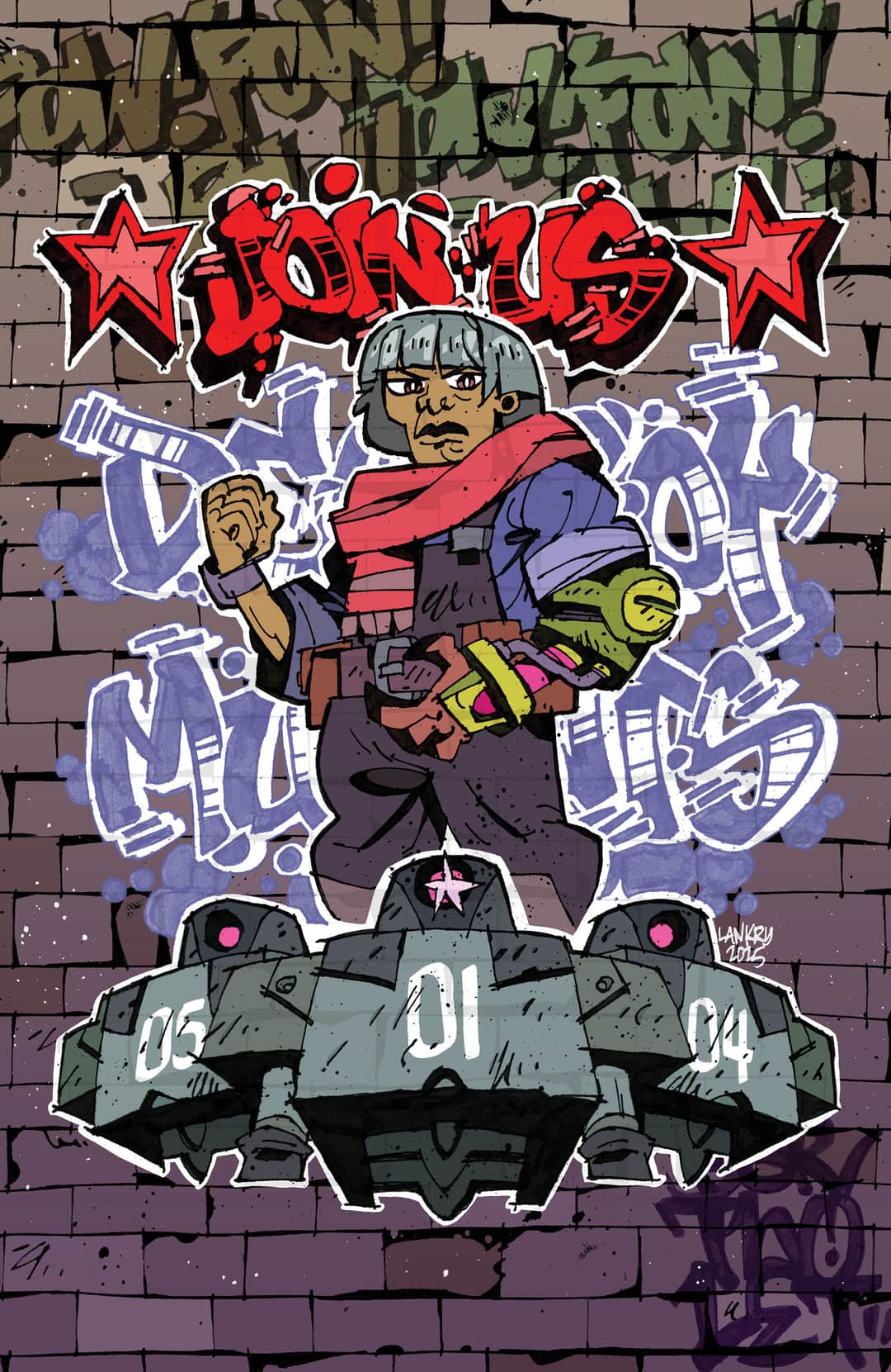 Tales of the Teenage Mutant Ninja Turtles Variant RI (25) (Lankry Mural Full Art)