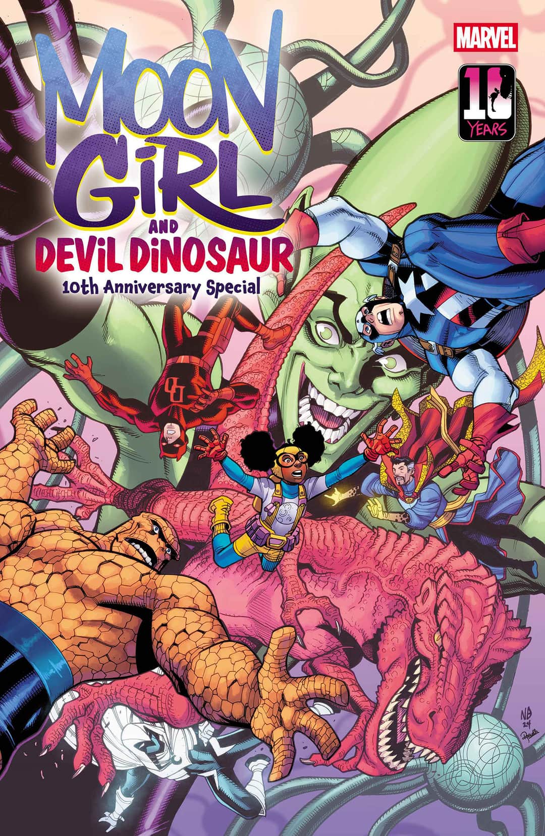 MOON GIRL & DEVIL DINOSAUR 10TH ANNIVERSARY SPECIAL Cover