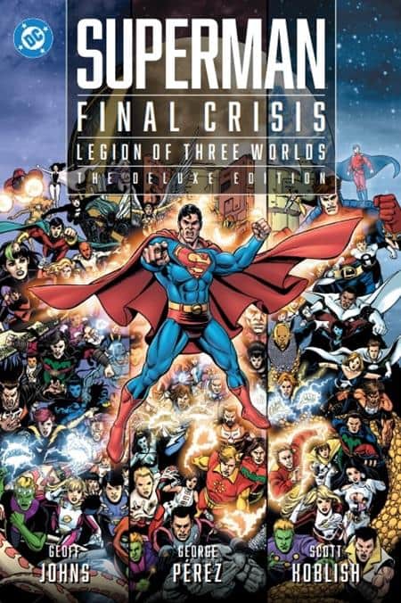 SUPERMAN FINAL CRISIS LEGION OF THREE WORLDS THE DELUXE EDITION HC Cover