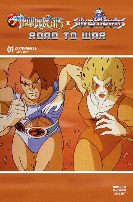 Cover für THUNDERCATS X SILVERHAWKS ROAD TO WAR (ONE SHOT) CVR E ANIMATION ART VAR