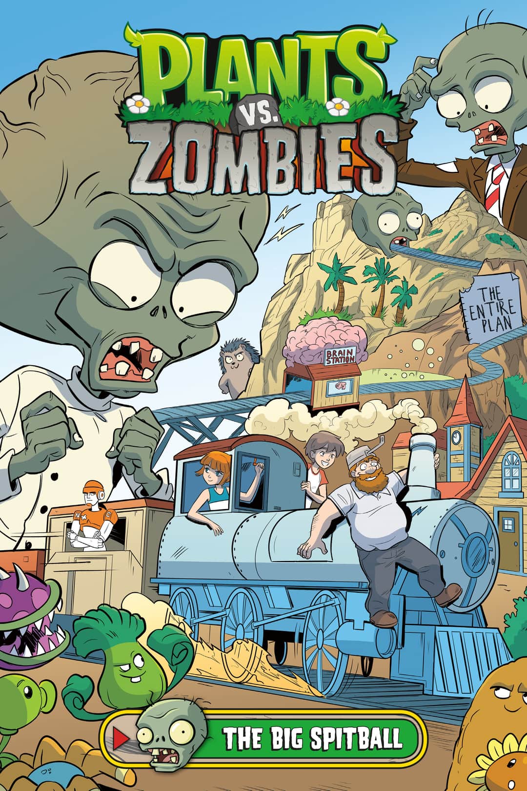 Plants vs. Zombies Volume 24: The Big Spitball Cover