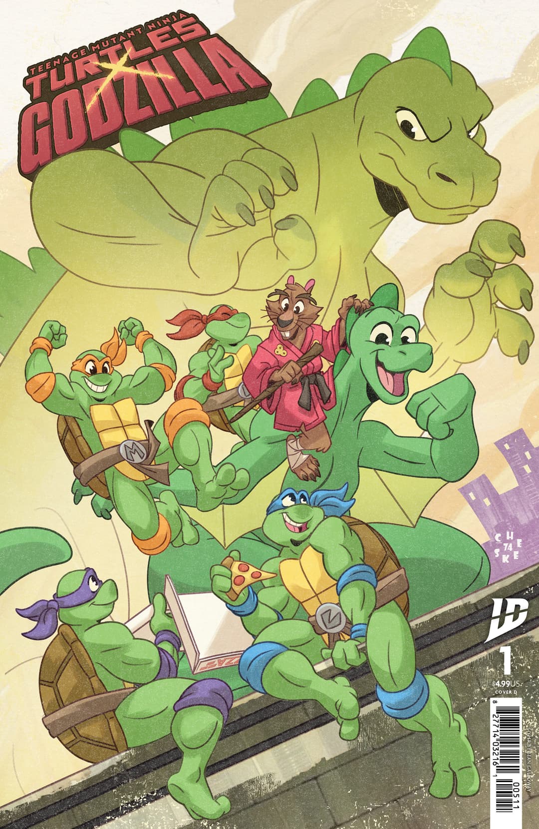 Cover für Teenage Mutant Ninja Turtles x Godzilla