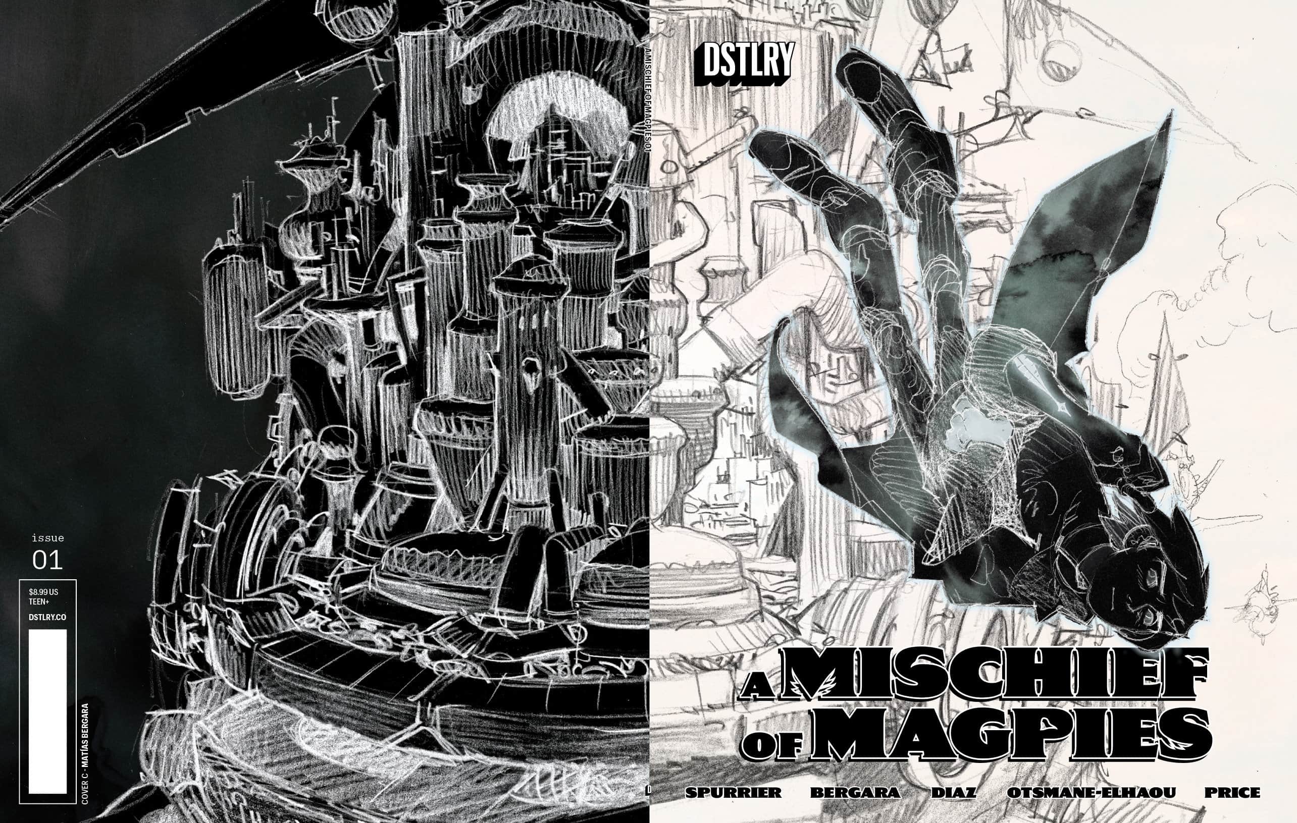 A MISCHIEF OF MAGPIES #1 CVR C MATIAS BERGARA 10 COPY VARIANT Cover