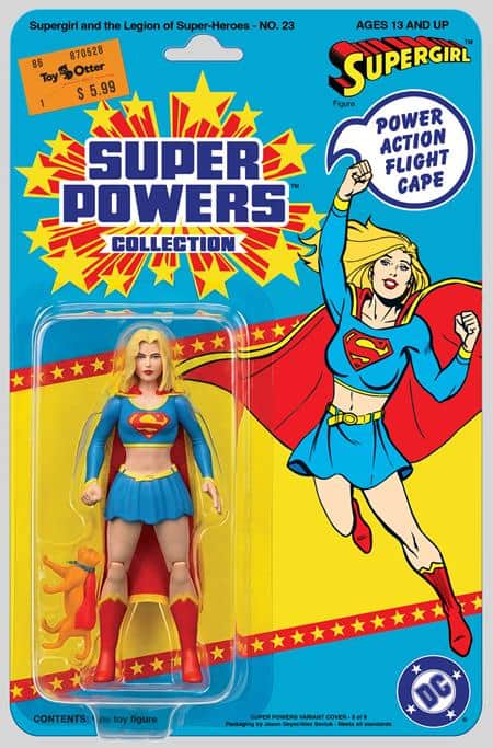 FACSIMILE EDITION CVR B JASON GEYER & ALEX SAVIUK SUPERGIRL SUPER POWERS CARD STOCK VAR