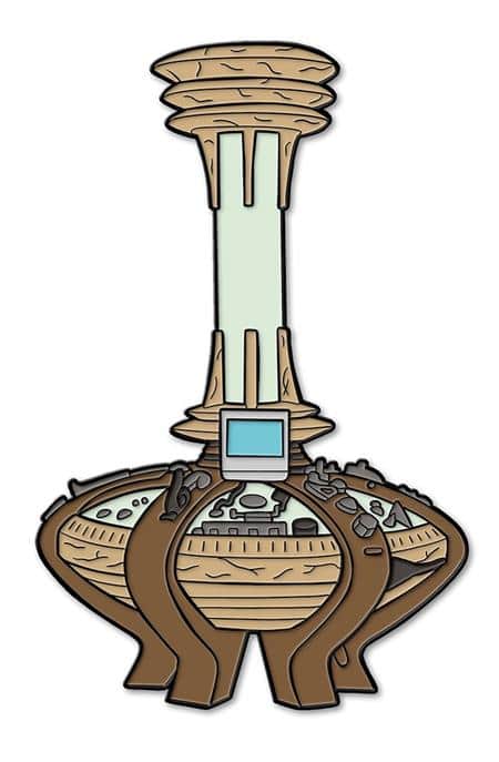 DOCTOR WHO 9TH & 10TH DOCTORS CONSOLE ENAMEL PIN BADGE Cover