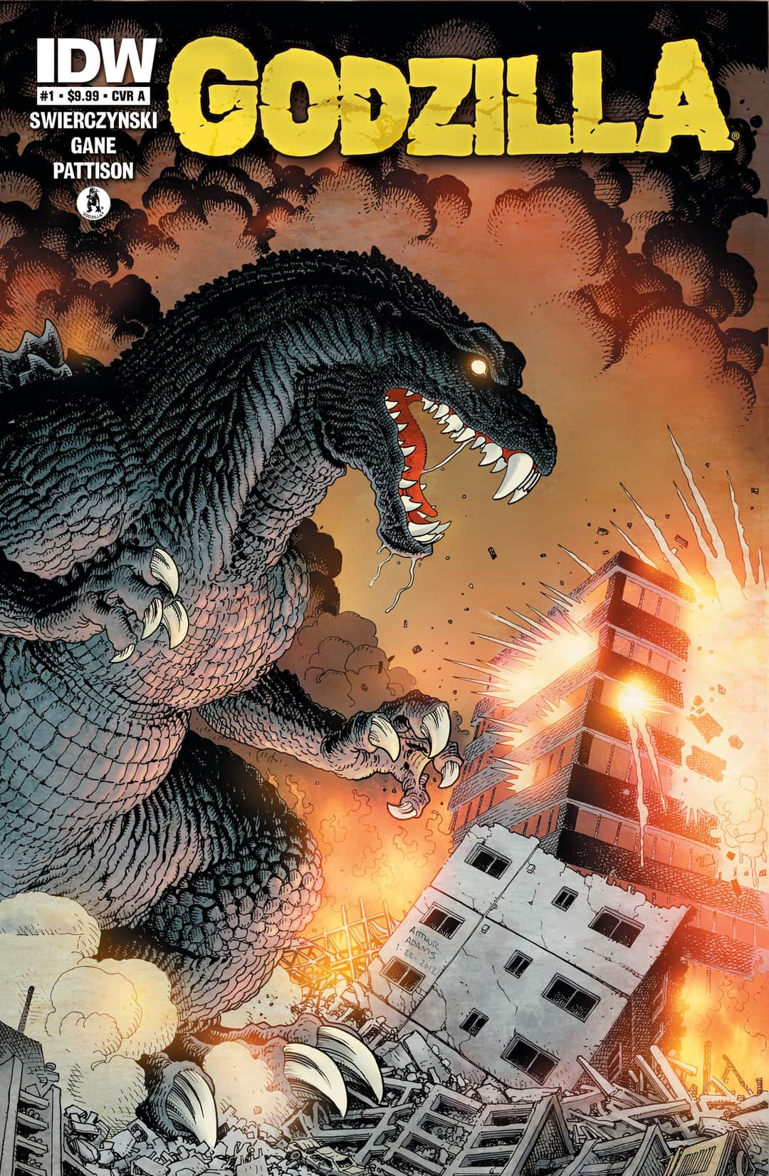 Godzilla 70th Anniversary Foil Classics: Godzilla #1 Cover A (Adams) Cover