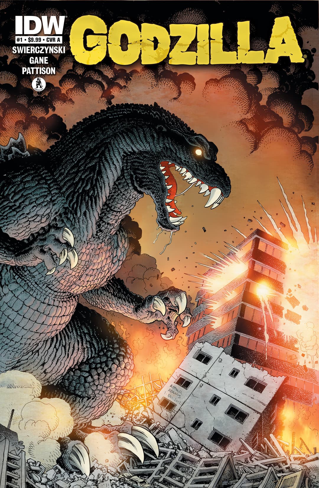 Cover für Godzilla 70th Anniversary Foil Classics: Godzilla #1 Cover A (Adams)
