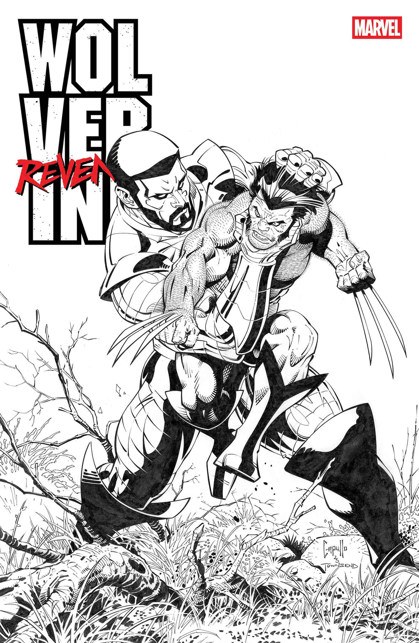 WOLVERINE: REVENGE - RED BAND: BLACK & WHITE EDITION Cover