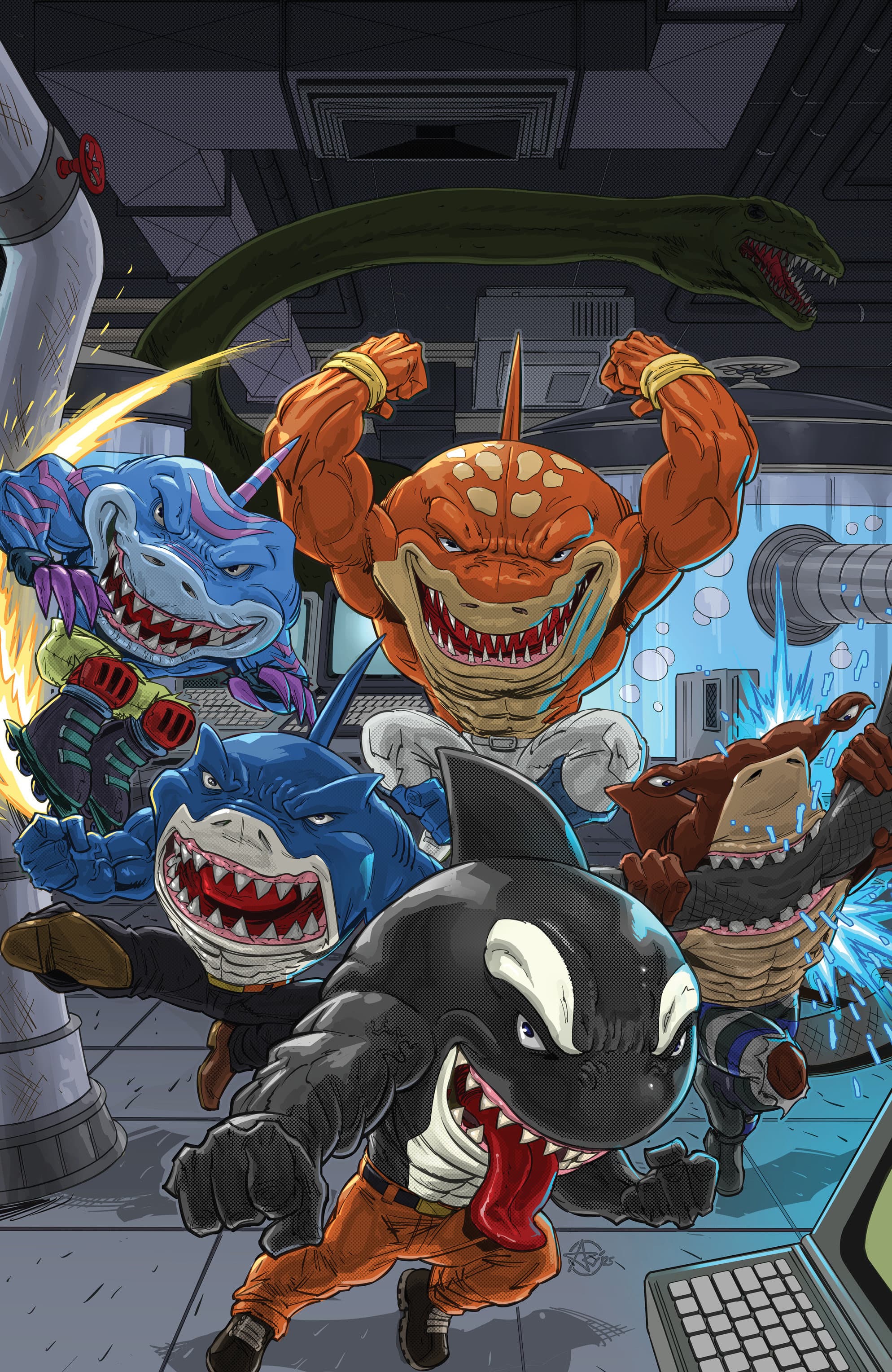 Cover für Street Sharks: Annual 2026 Variant RI (25) (Medel Full Art)