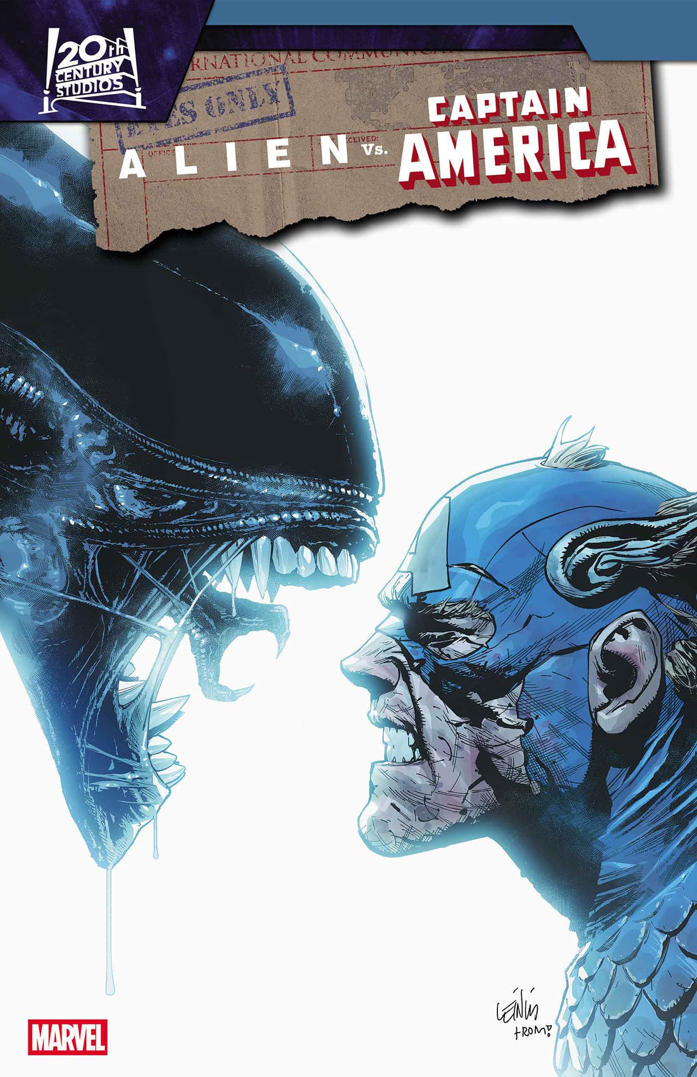 ALIEN VS. CAPTAIN AMERICA Cover