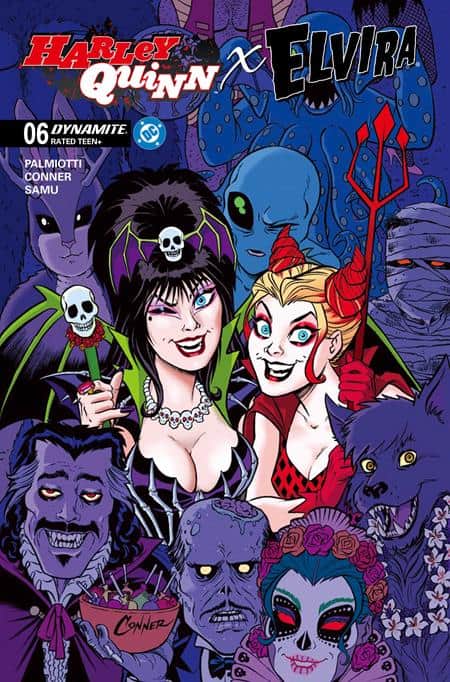 Harley Quinn X Elvira Cover