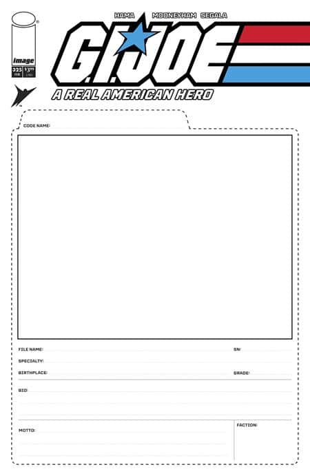 CVR F BLANK SKETCH FILE CARD VAR