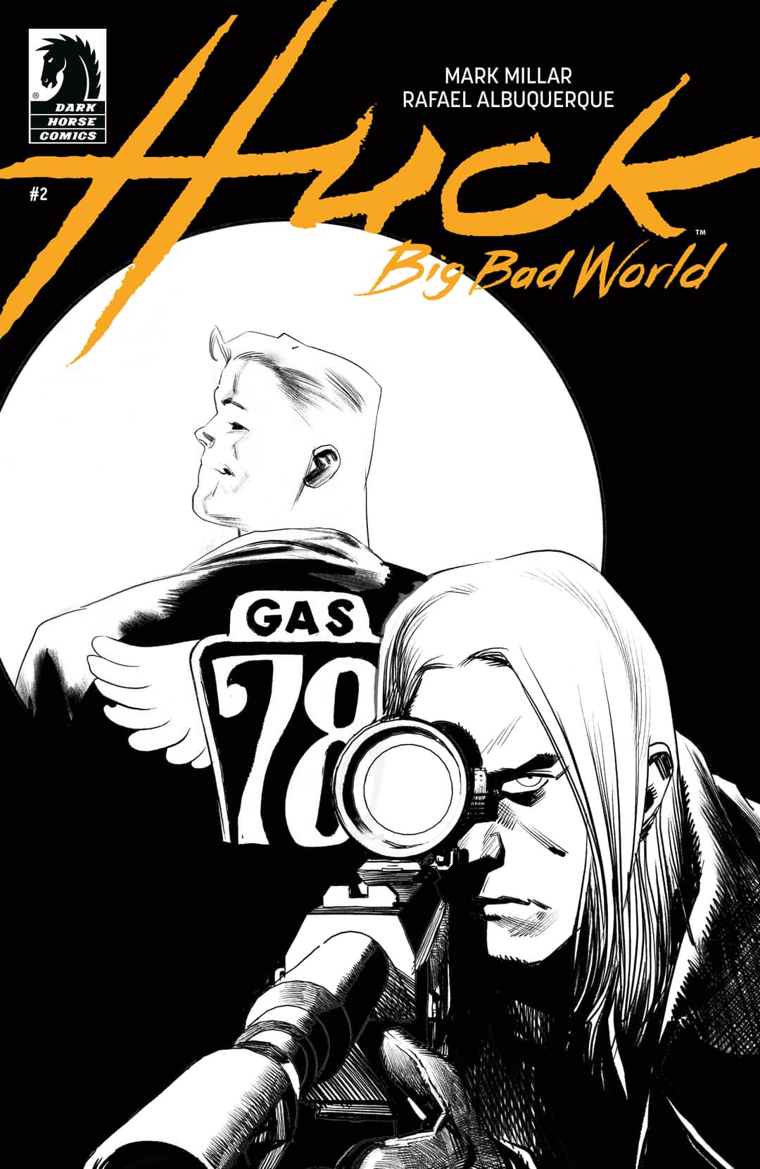 Huck: Big Bad World (CVR B) (B&W) (Rafael Albuquerque)