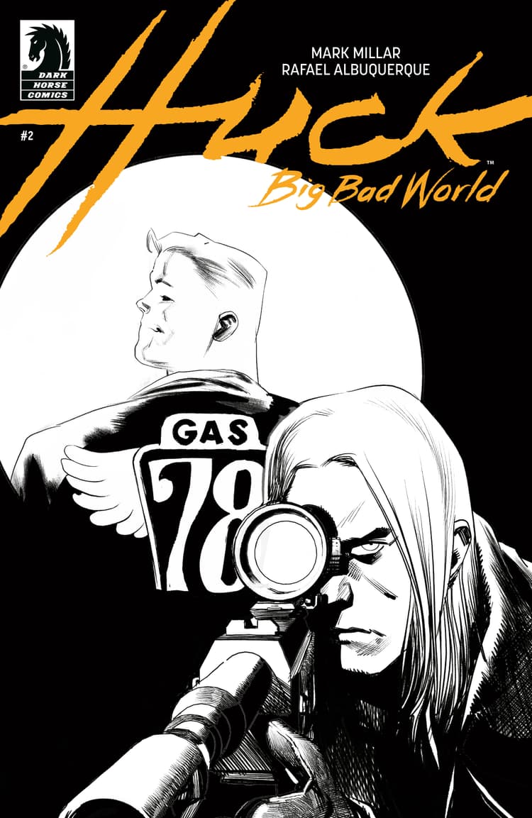 Huck: Big Bad World (CVR B) (B&W) (Rafael Albuquerque)
