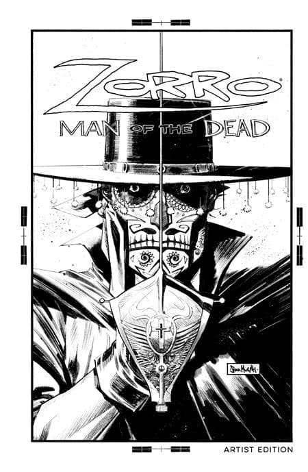 Cover für ZORRO HC VOL 01 MAN OF THE DEAD ARTIST EDITION B&W (Allocations May Occur)