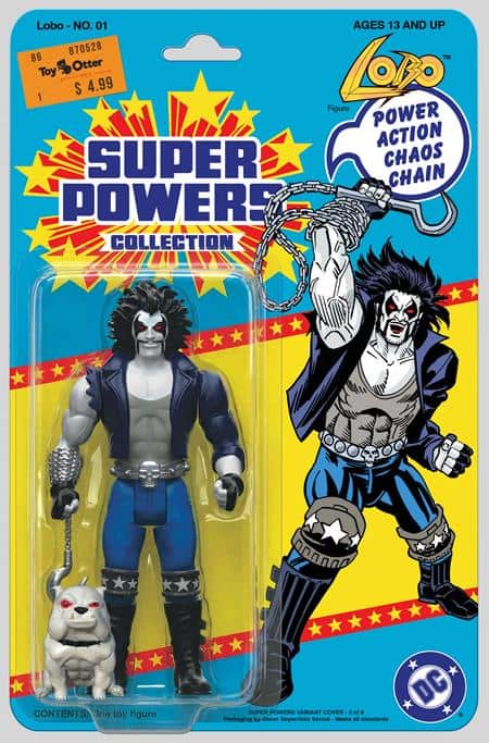 FACSIMILE EDITION CVR B JASON GEYER & ALEX SAVIUK LOBO SUPER POWERS CARD STOCK VAR