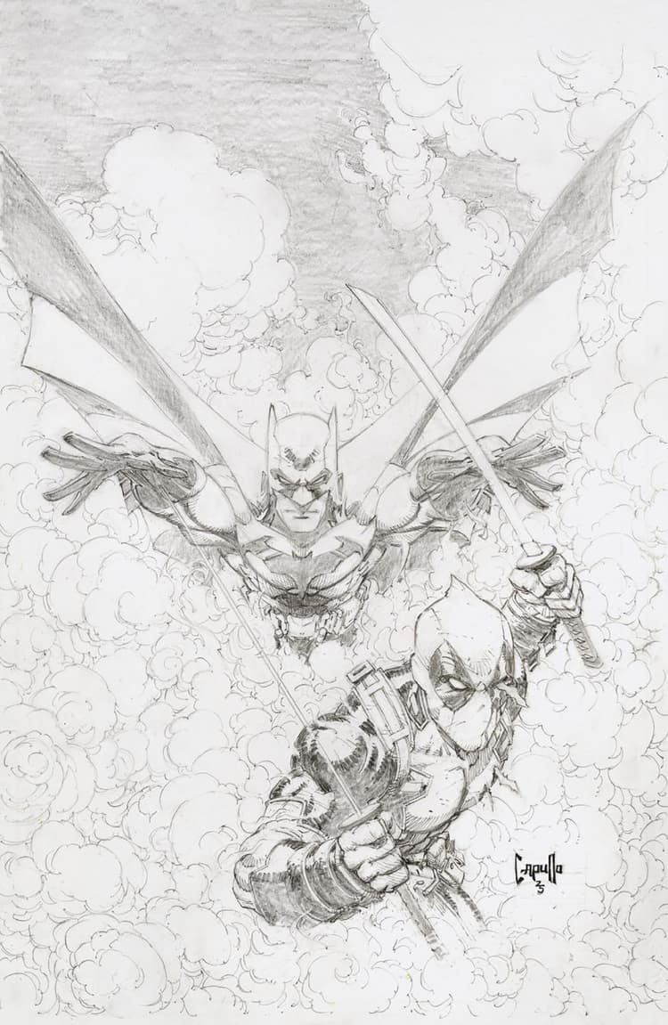 MARVEL/DC: DEADPOOL/BATMAN GREG CAPULLO SKETCH VARIANT