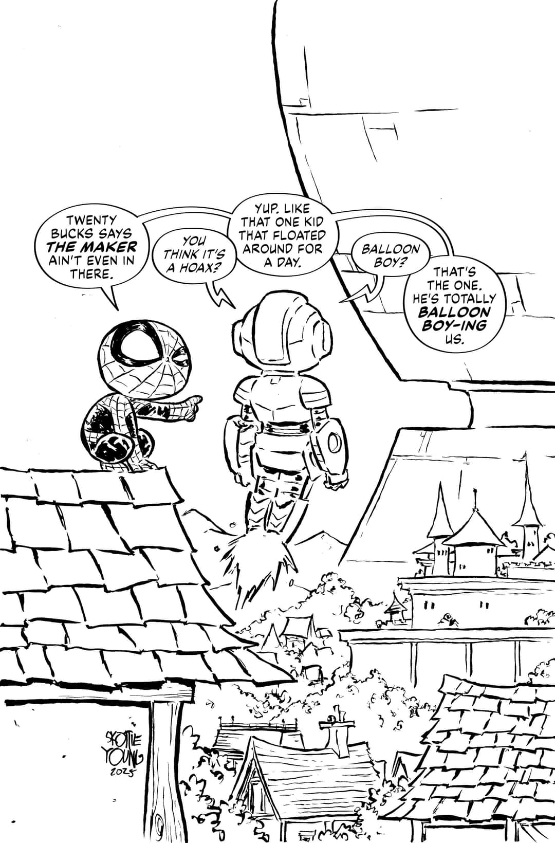 SKOTTIE YOUNG BLACK AND WHITE VIRGIN VARIANT