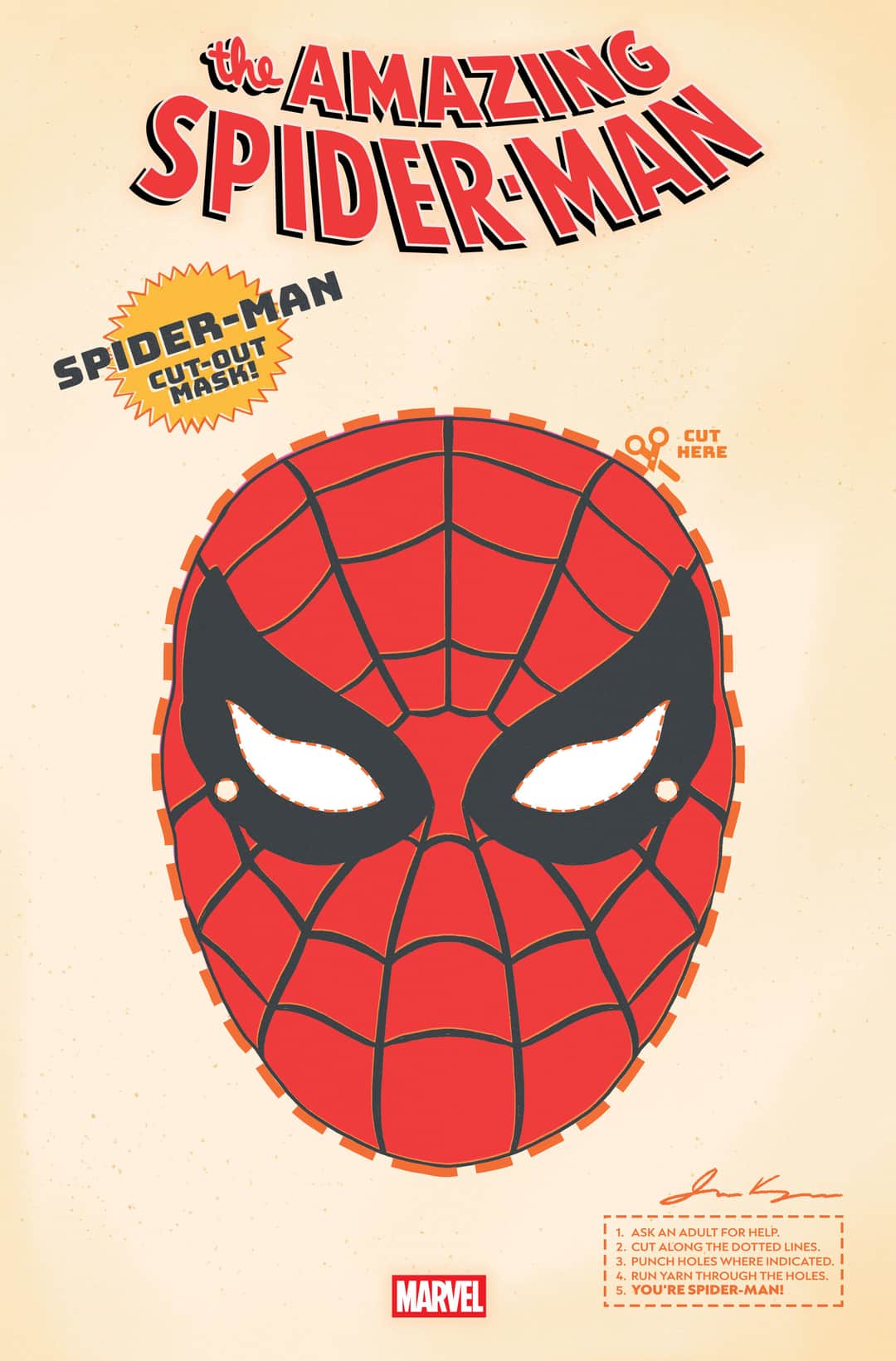 AMAZING SPIDER-MAN RETRO HALLOWEEN MASK VARIANT