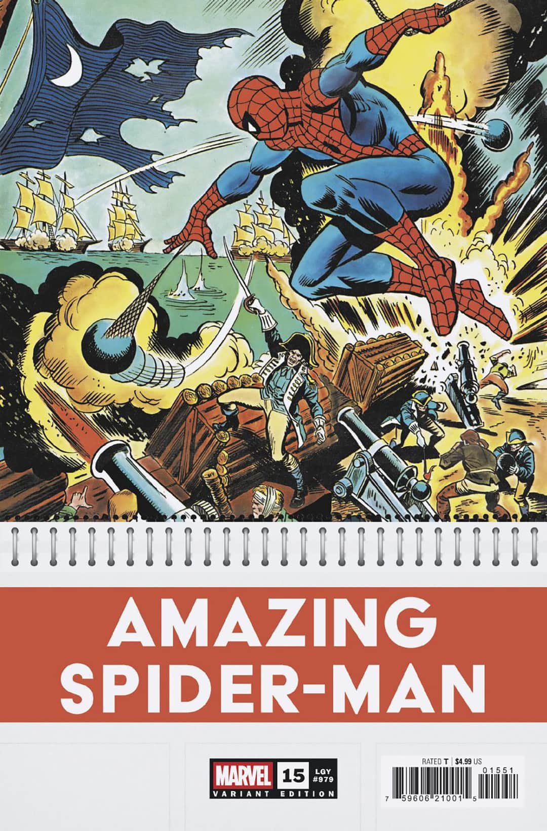 AMAZING SPIDER-MAN ROSS ANDRU BICENTENNIAL CALENDAR HIDDEN GEM VARIANT