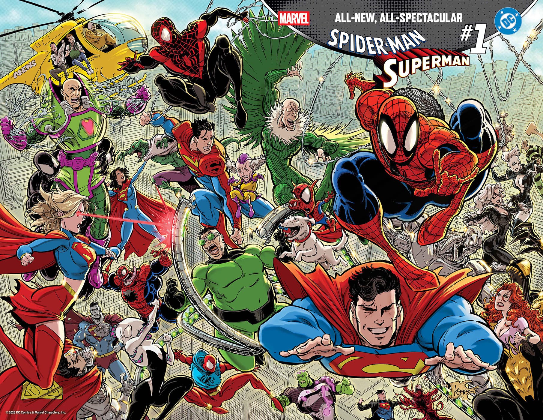 Cover for MARVEL/DC: SPIDER-MAN/SUPERMAN