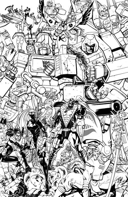 CVR G TOM REILLY ENERGON UNIVERSE 3RD ANNIVERSARY B&W VAR