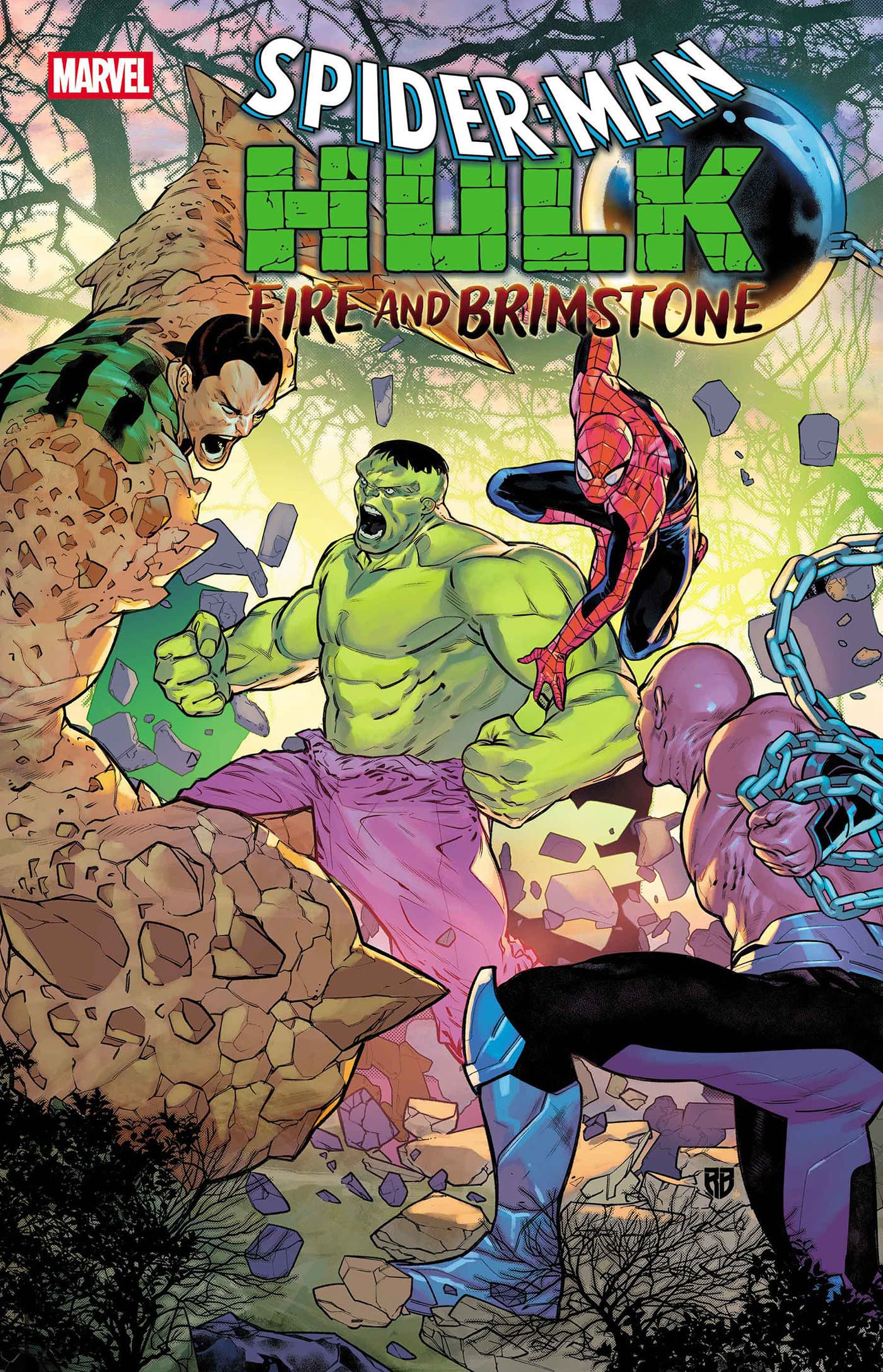 Cover for SPIDER-MAN/HULK: FIRE AND BRIMSTONE