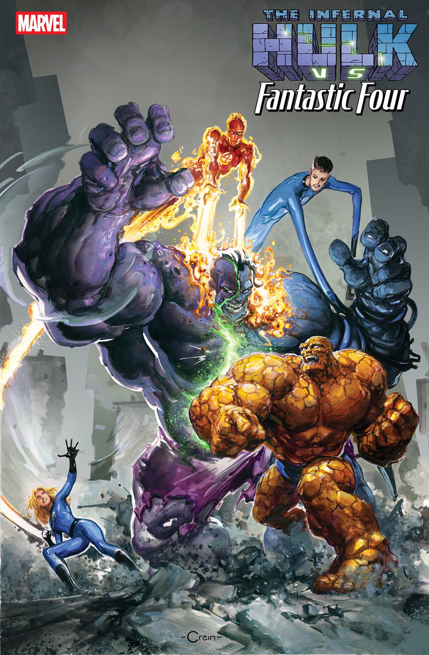 Cover for INFERNAL HULK VS. FANTASTIC FOUR