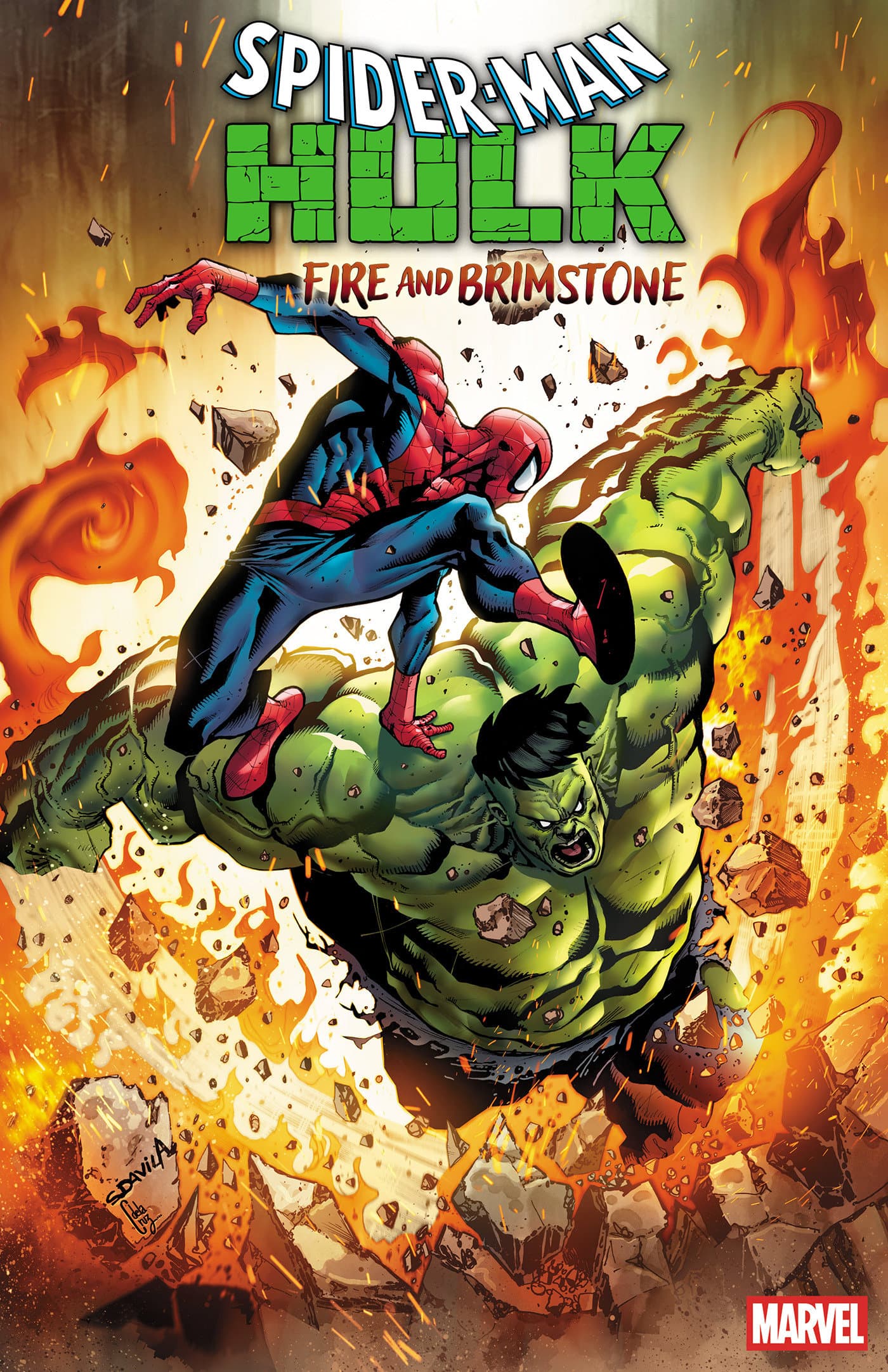 Cover for SPIDER-MAN/HULK: FIRE AND BRIMSTONE